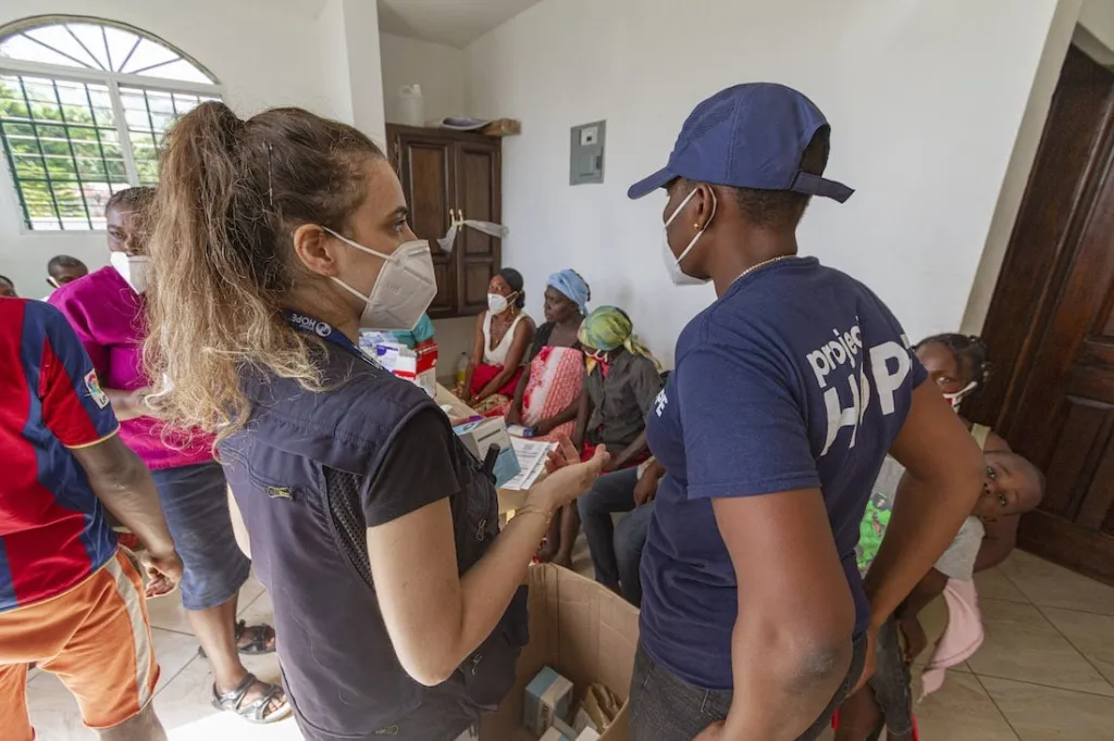 Project HOPE emergency response team in Haiti